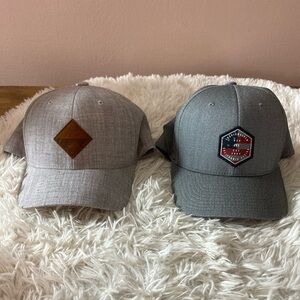 Travis Mathew Gray Hats with Structured Front Panels